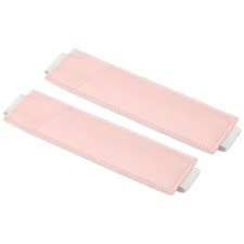 Pen holder bag holder, 2 pcs adjustable leather pencil pocket protection, pink