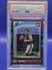 2024 Donruss - Rated Rookie Caleb Williams #327 Optic Preview Red Wave Prizm