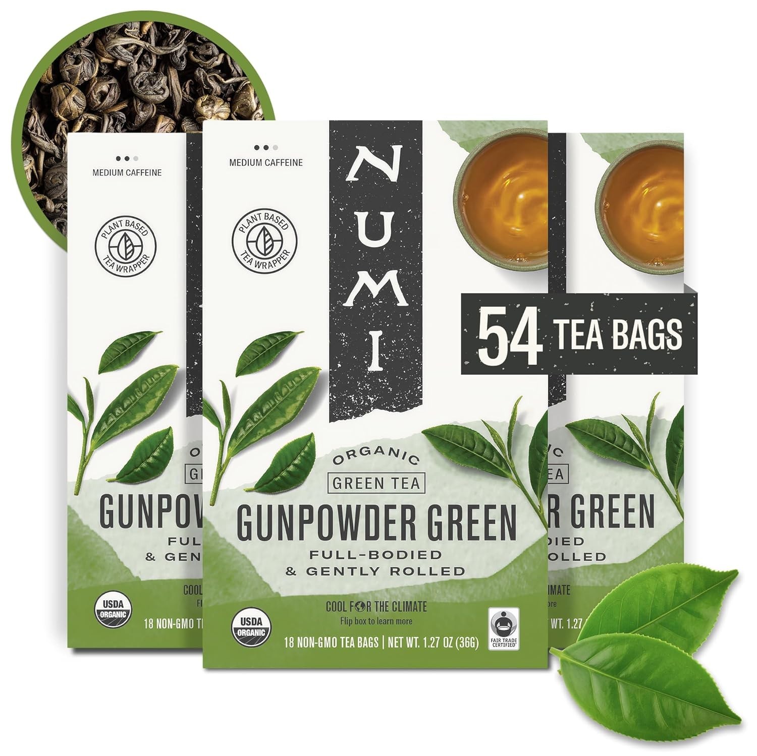 &ndash; 54 Green Tea Bags &ndash; Bold, Smooth Flavor, Pack