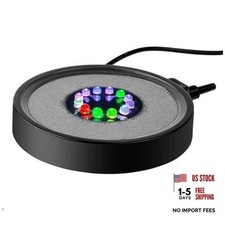 Multi-Colored Aquarium LED Bubbler Stone Disk, Fish Tank 4 inch Multicolor