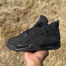 Size 5Y / 6.5W - Nike Air Jordan 4 Retro GS Kids Black Cat 2025 IB4171-010 VNDS
