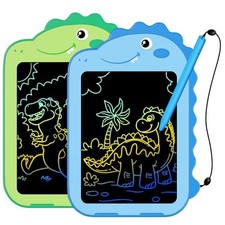 2 Pack LCD Writing Tablet for Kids, 6.5 Inch Colorful Doodle Board Blue green
