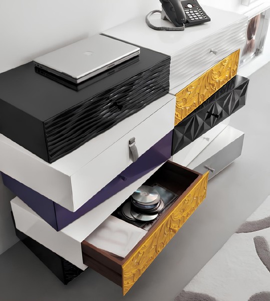 Kommode Schubladen Holz Sideboard Schrank SchräNke Massiv Kommode Wohnzimmer-image