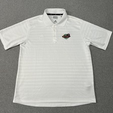 LOS ANGELES SPARKS Polo Shirt Basketball ADIDAS Mens Large WNBA 2011 White