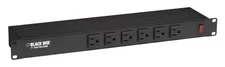 3 - Black Box PS189A-R2 19" Rack Mountable (1U) Switchable Power Strip 6-Outlets