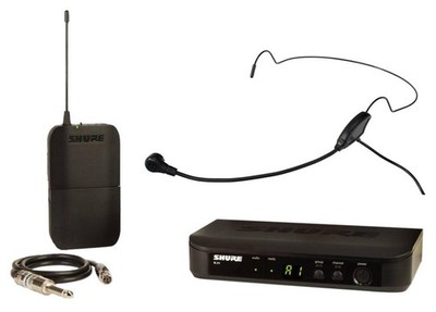 Shure BLX14 T11 Instrument Funksystem Set mit HS-65 Headset Mikrofon Bühne Vocal