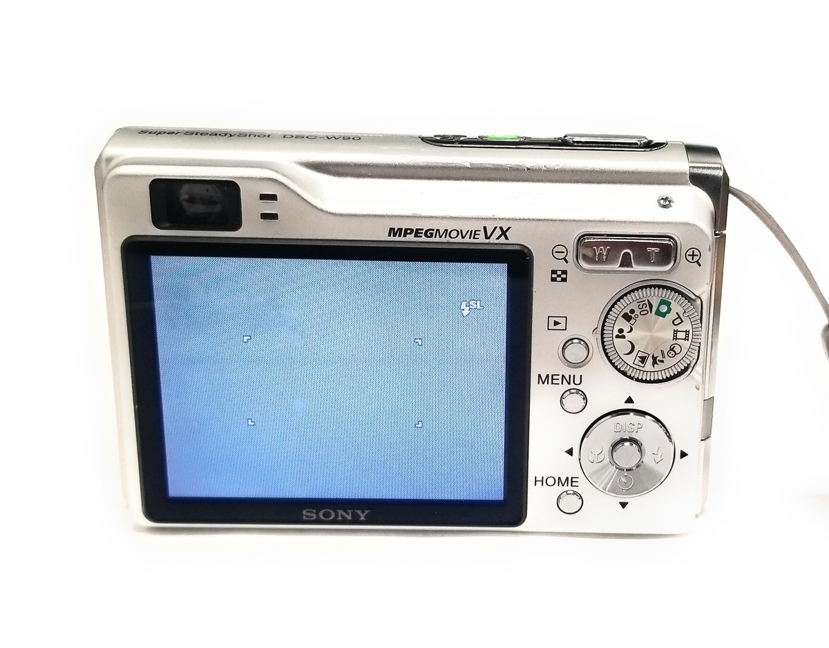 Sony Cyber-shot DSC-W90 8.1MP Digital Camera - Silver for sale
