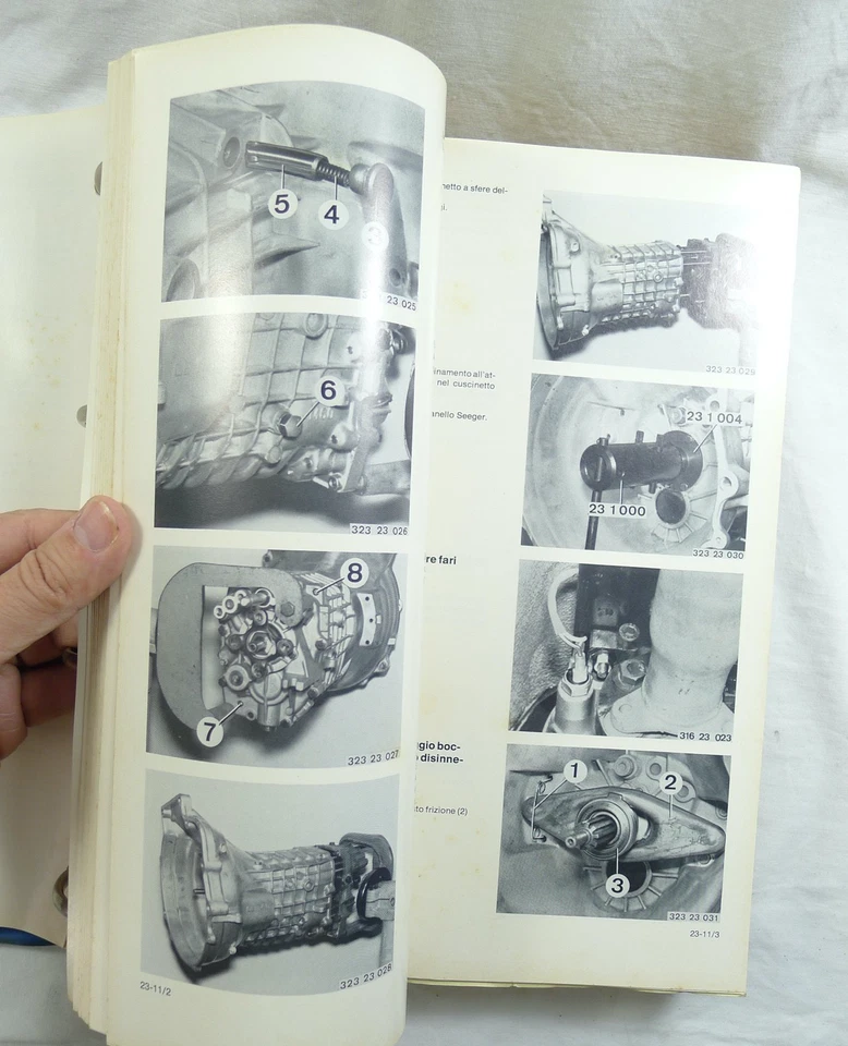 AUTO D'EPOCA BMW 525 520 MANUALE RIPARAZIONI OFFICINA ITALIANO 1977 - Immagine 4 di 4