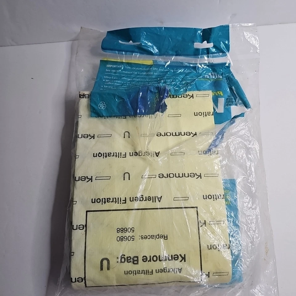 Kenmore Upright Type U Vacuum Bag Allergen Filtration 5 Bags Replacement - Image 4 of 4