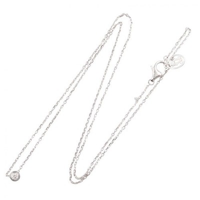 CARTIER D'amour Necklace XS Diamond 18KWG White Gold Used CARTIER D'amour Necklace XS Diamond 18KWG White Gold Used