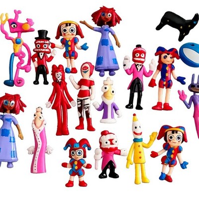 MAKE OFFER! 18pc Amazing Digital Circus Figure Lot PVC Pomni Jax Ragatha Caine