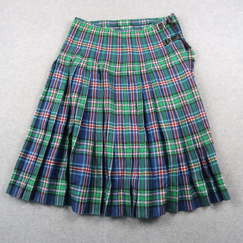 Geoffrey Tailor Highland Crafts Royal Mile Scotland Pure Wool Plaid Kilt Womans