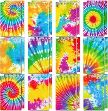 Koogel 24PCS Mini Tie Dye Notepads, Blank Notebooks for Kids Multi 