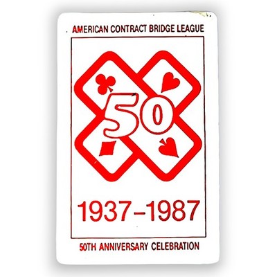 Route ACBL 50th Anniversary Commemorative Playing Cards 1987 Bridge League