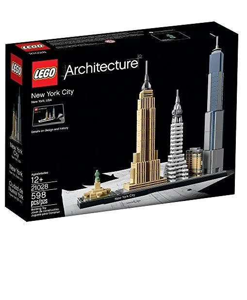 LEGO Architecture New York City 21028 Model Kit for Adults and Kids (598 pcs)