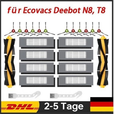 Hauptbürste, Filter & Seitenbürsten für Ecovacs Deebot ozmo 950 920 T5 T8 T9 N8