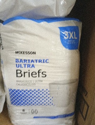 McKesson Ultra Plus Bariatric Disposable Briefs Diapers XXXL BRBAR Hev  161