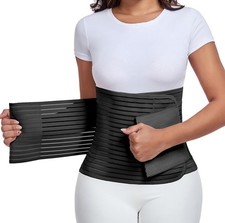 Postpartum  Post Surgery Abdominal Binder. Belly X-Large, Black