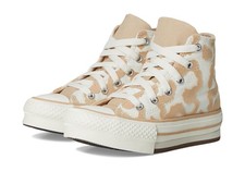Converse Boys' Chuck Taylor All Star Eva Lift Leopard Shoes - Egret/Quarry/Egret