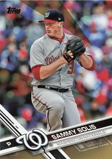2017 Topps Update #US210 Sammy Solis Gold #/2017