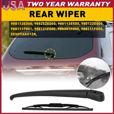 Window Rear Wiper & Windshield Blade Arm - Set 2010 For 2017 Hyundai Tucson
