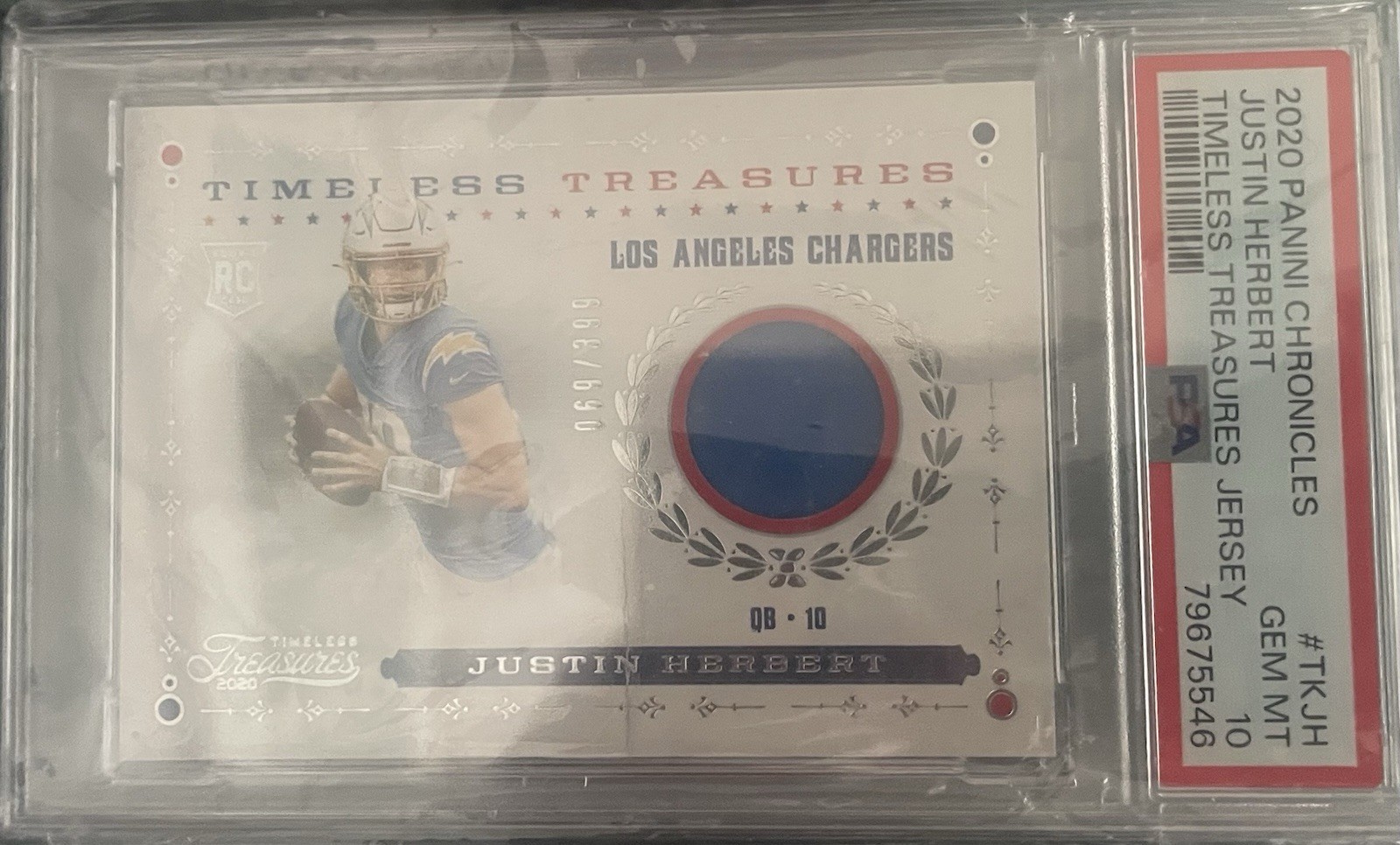 justin herbert psa 10 rookie