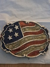 Western Buckle Amerikanische Flagge