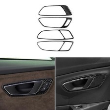 4x Kohlefaser Innere Front Hintertürgriff Abdeckung Trim für Seat Leon 2013-2020