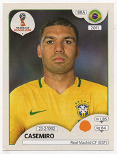 #364 Casemiro Brazil Panini FIFA World Cup Russia 2018 Sticker