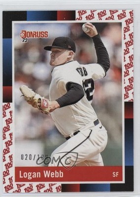 2022 Panini Donruss Retro 1988 One Hundred 20/100 Logan Webb #279 0nr3