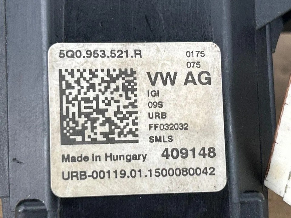 VW GOLF VII Variant BA5, BV5 Indicator Wiper Stalk Switch 409148 ...