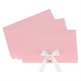 10 PCS Rectangle Gift Box with Ribbon Bowknot Scarves Shirt Lingerie Wrapping...