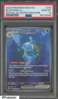 2023 Pokemon Mew EN #200 Blastoise ex Special Illustration Rare PSA 10 GEM MINT