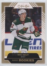 2022-23 Upper Deck Series 1 O-Pee-Chee Glossy Rookies Gold Matt Boldy #R-6 2sh