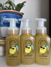 3 New SUGARED LEMON ZEST BATH & BODY WORKS GENTLE FOAMING HAND SOAP