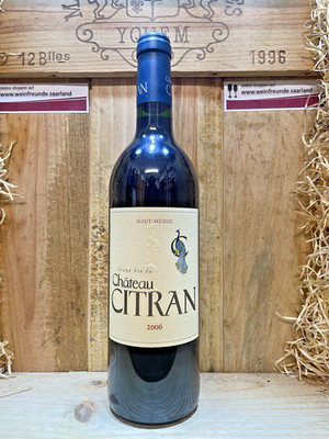 1 Fl. Chateau Citran Haut-Medoc 2006 mit 13%vol. und  0,75ltr.