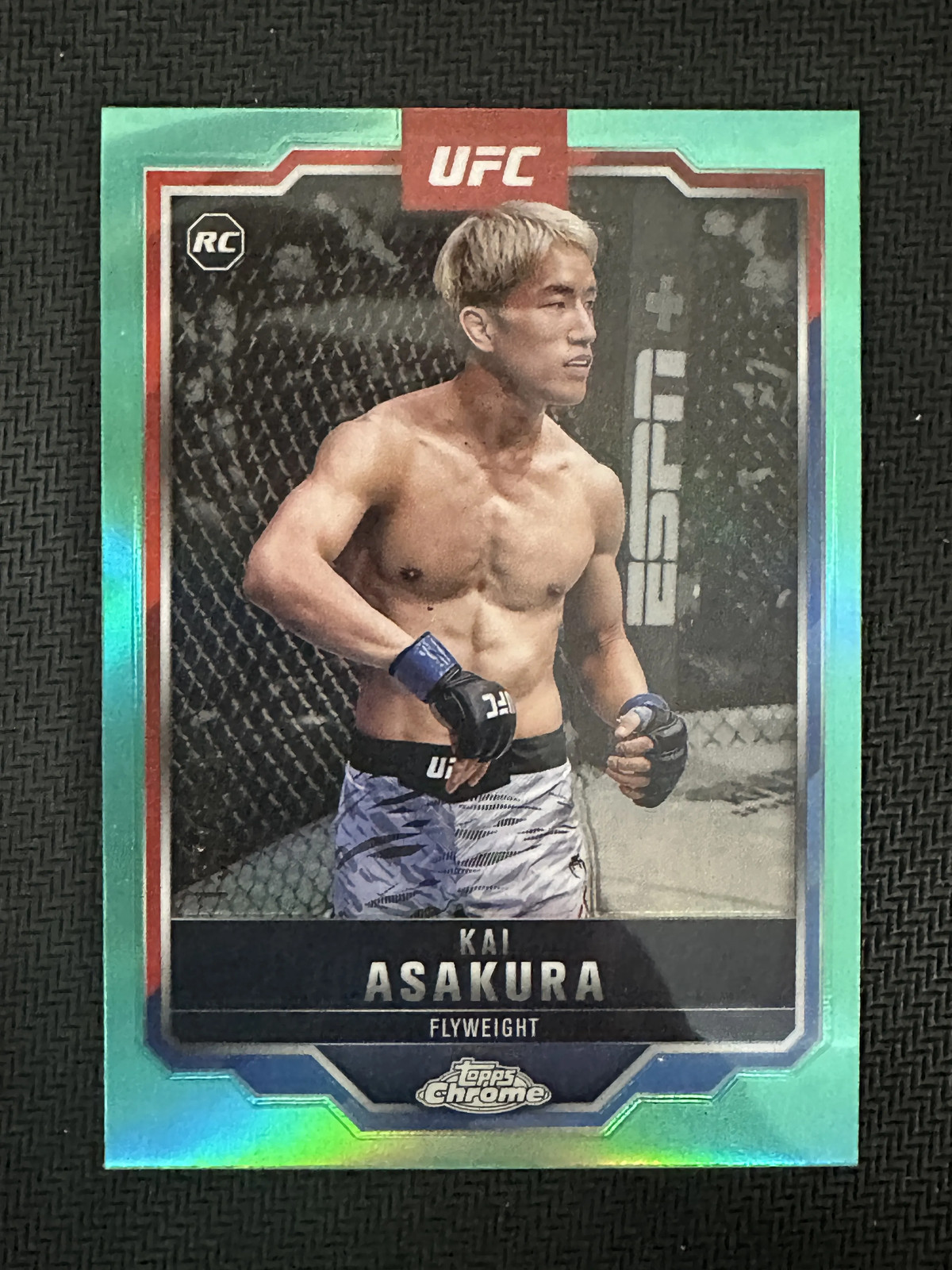2025 Topps Chrome UFC Aqua Refractor #161 Kai Asakura RC Rookie /199 ZZ