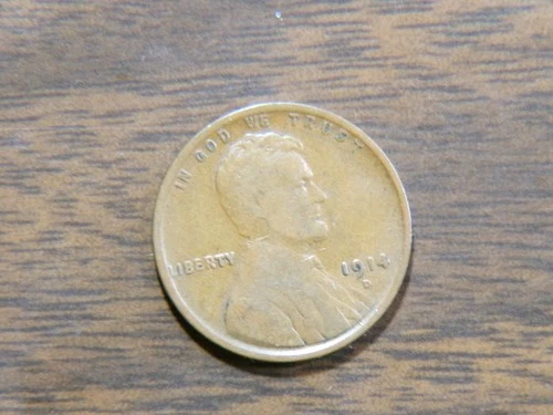 1914 D US Lincoln Cent 1c Key Date Fine.....(B)