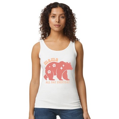Mama All Day Damen Trägershirt Tank Top Mama Bär Mama Leben Geschenk für Sie