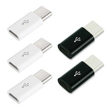1PCS/5PCS Micro USB Female To Type C Male Adapter Mobile Phone Android Converter