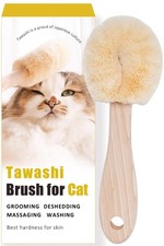 Cat Brush for Indoor Cats Soft Gentle Natural Sisal Cat Grooming Brush