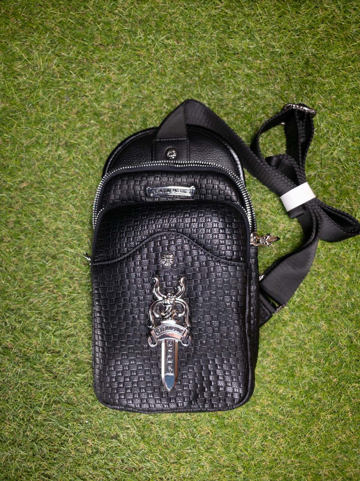 Chrome Hearts | Black Cross Body Bag |