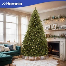 7.5 ft Prelit Christmas Tree with 550 LED 2 Color 11 Light Mode Remote & Stand