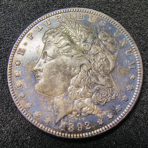 1892 Morgan Silver Dollar - Philadelphia - 90% Silver- XF+ Details - Cleaned