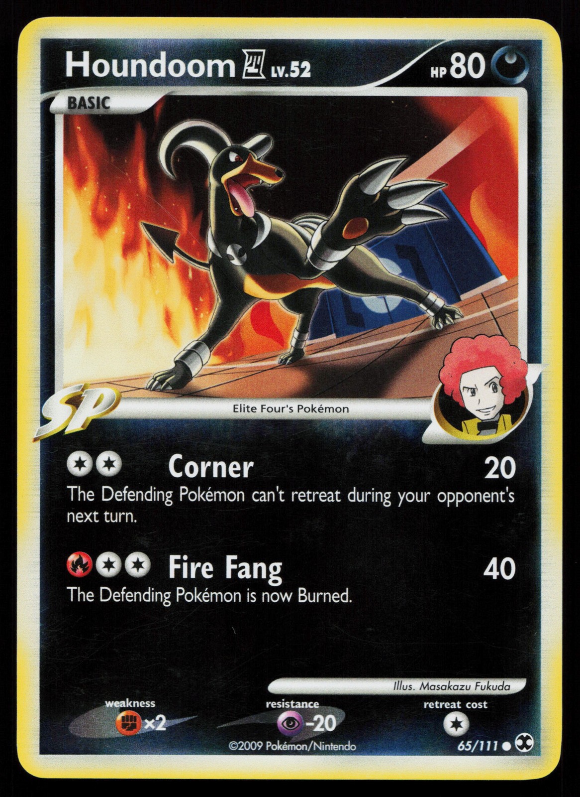 Houndoom E4 65/111 Common Rising Rivals Pokémon Card