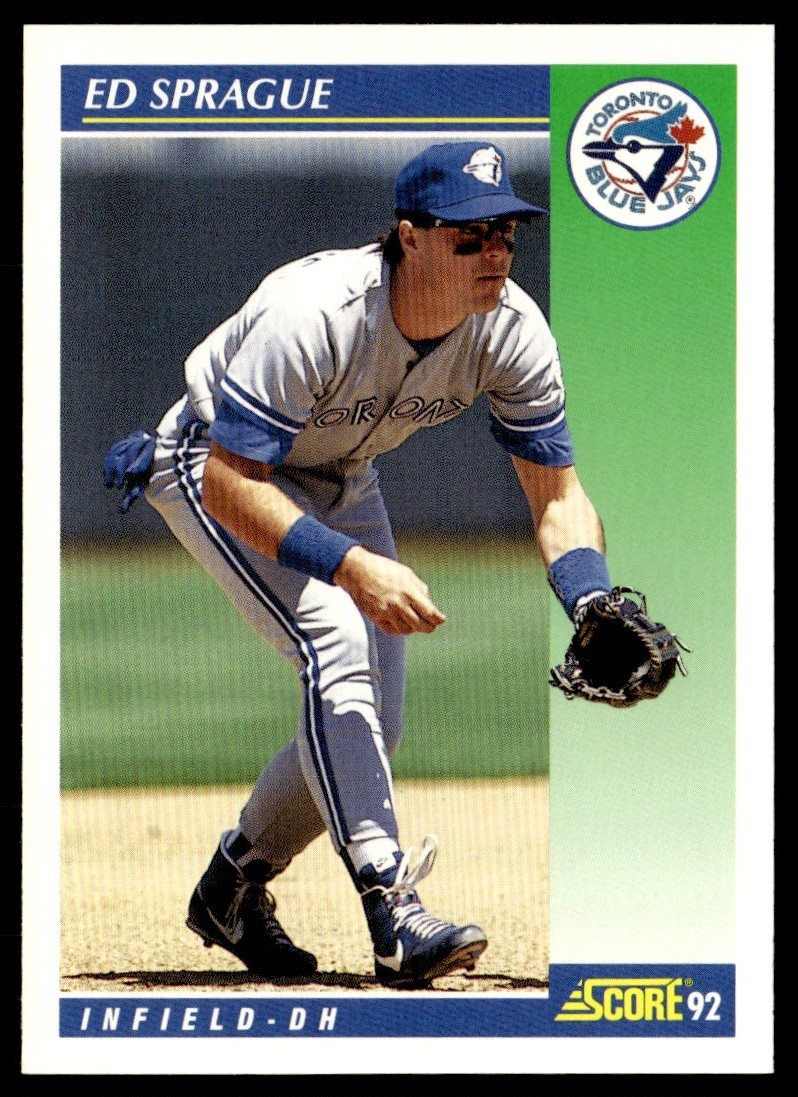 1992 Score Ed Sprague Toronto Blue Jays #504