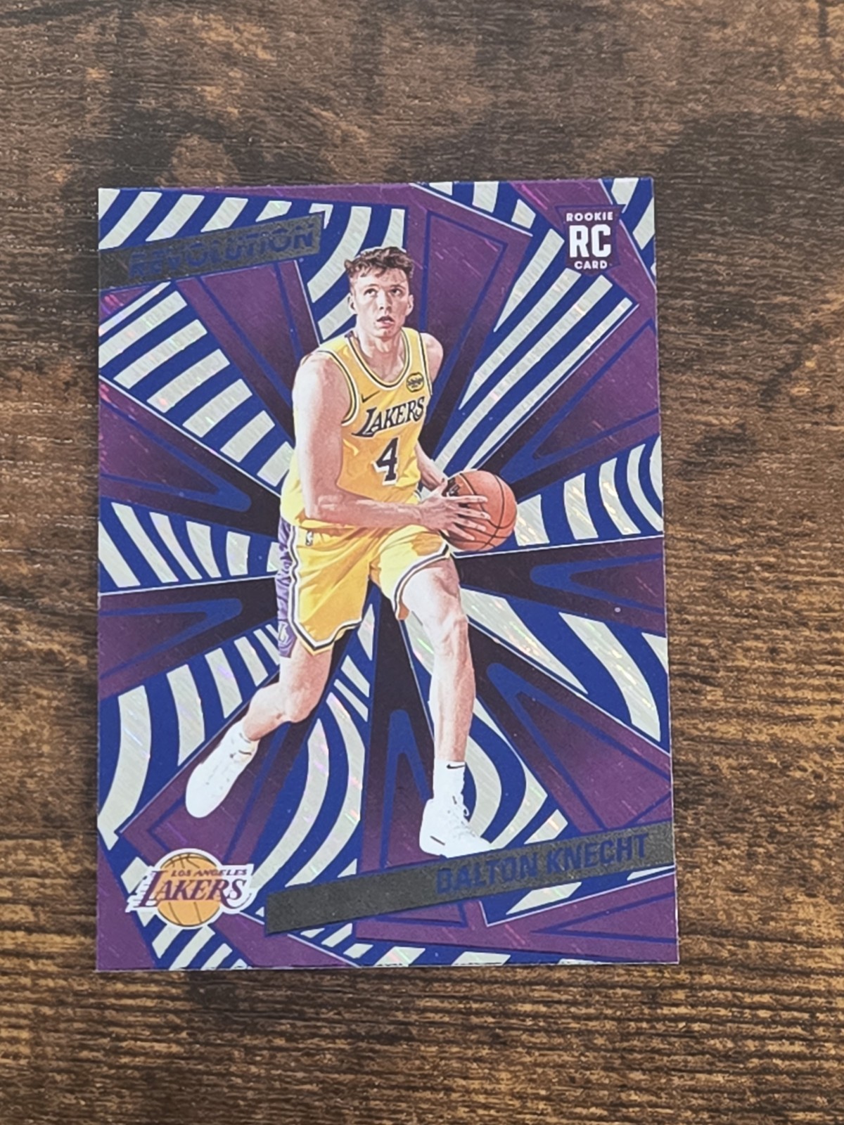 2024-25 Panini Revolution Rookies Dalton Knecht #109 Blue Storm RC NBA Lakers