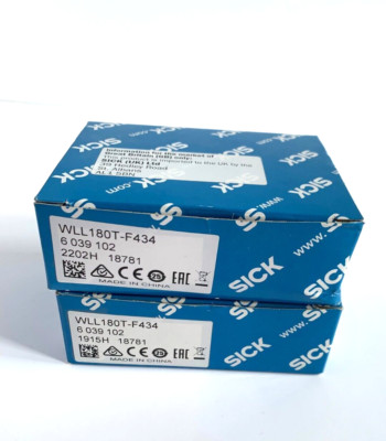 SICK WLL180T-F434 Glas Kunststoff Glasfaser Sensor PNP Ausgang IP50 12-24Vdc NEU