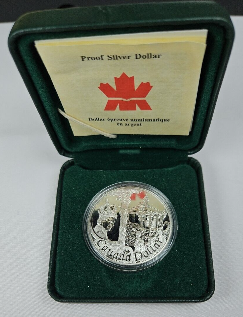 2002 Canada Proof Silver Dollar- Queens Golden Jubilee