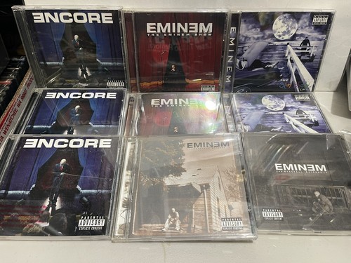 LOT BUNDLE OF 9 EMINEM CD BUNDLE ENCORE SHOW SLIM SHADY LP MARSHALL LP
